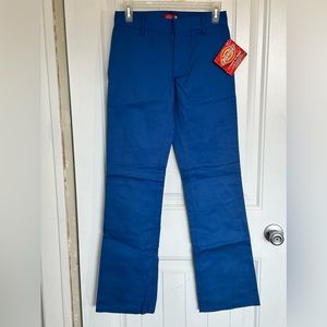Dickies Girl 874 Work Pants Original A Legend in Work Size 0 Blue Slacks AL874G